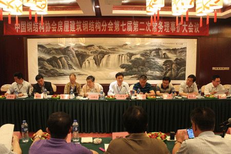 房屋建筑钢结构分会第七届二次常务理事会在天津召开